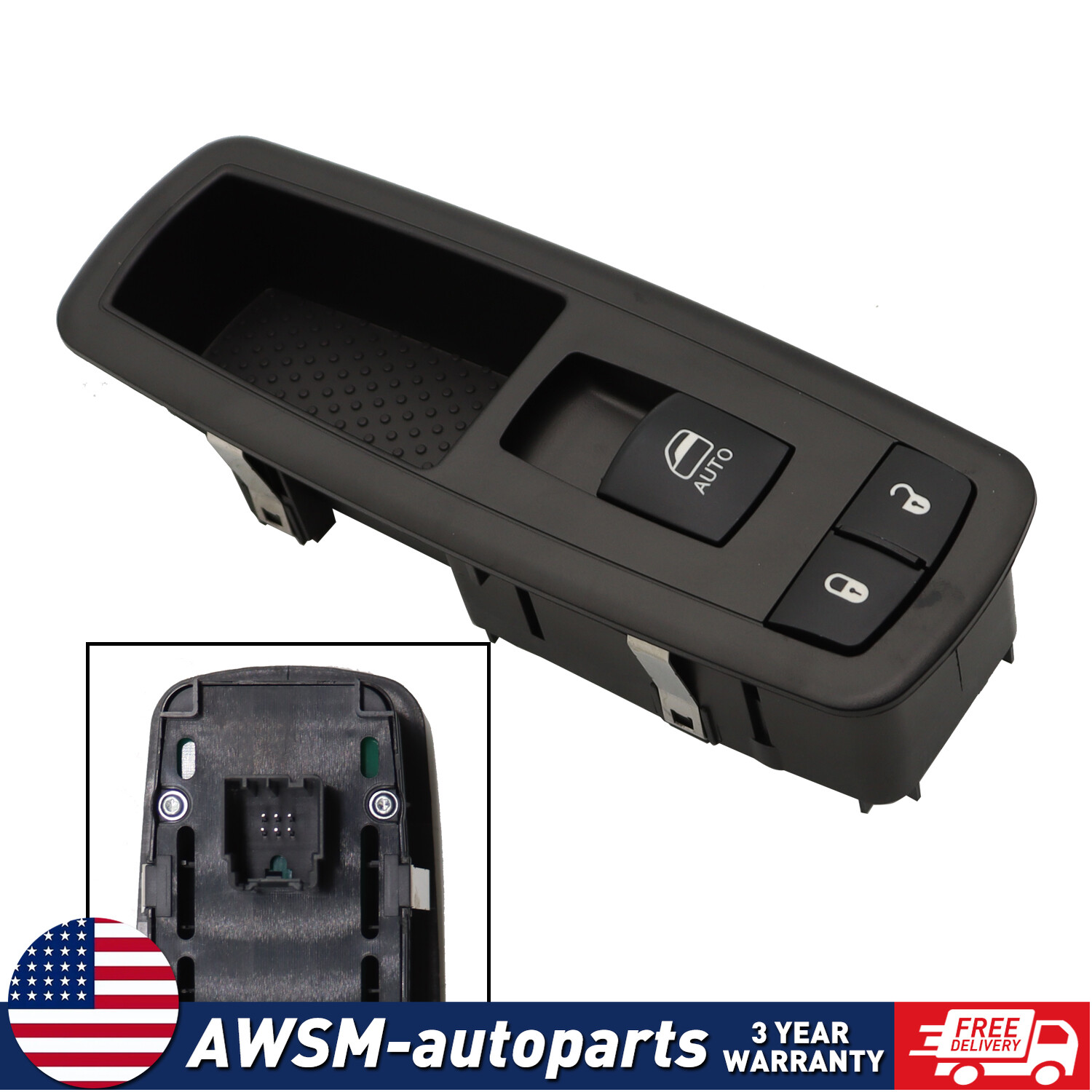 Passenger Side Power Window Control Switch For 2013-15 Chrysler Town & Country