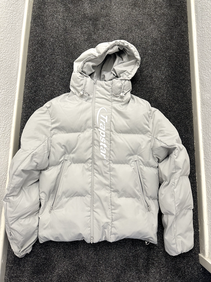TRAPSTAR HYPERDRIVE TECHNICAL PUFFER JACKET LIGHT GREY SIZE L UNISEX eBay