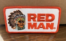 Red Man Chewing Tobacco Vintage Style Retro Iron Sew One Patch Cap Hat
