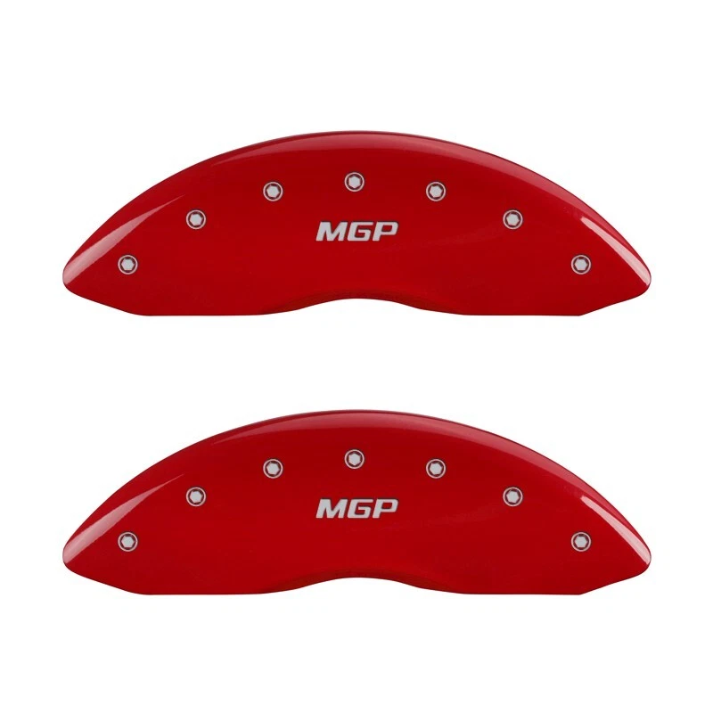 2003-2006 "Ford" Expedition Front + Rear Red MGP Brake Disc Caliper Covers 4pc - Image 2 of 4