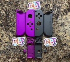 Genuine Nintendo Switch Joycon Housing Shells Purple L  Gray R OEM Shell