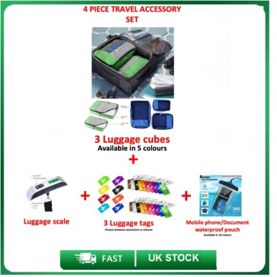 PIECE TRAVEL LUGGAGE SET-Luggage Tags, Luggage Scales
