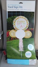 Happy Birthday Yard Sign Kit 62in Party