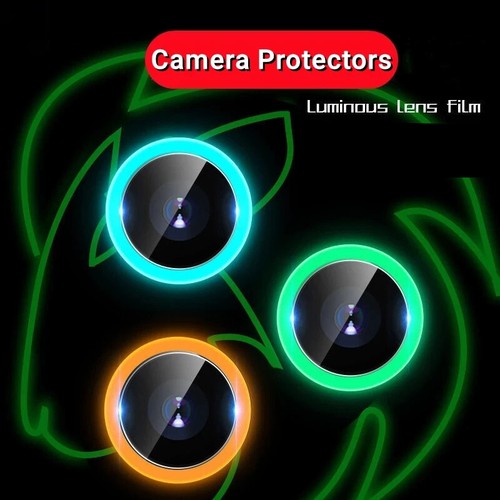 Leuchtende Kamera Linse Metall Ring Schutz Glas für iPhone 17 Pro 15 Pro 14 16e - Bild 6 von 24