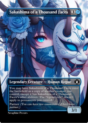 Sakashima of a Thousand Faces - High Quality Altered Art Custom Cards