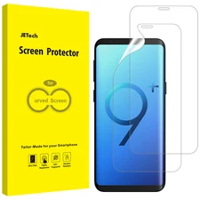 JETech Screen Protector for Samsung Galaxy S9 Plus S9+, TPU Ultra, 2-Pack