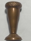 Arts & Crafts Style Hammered Copper 6-1/2” Case Floral Design Rim