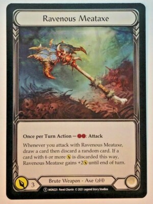 Flesh And Blood Monarch Ravenous Meataxe // Soul Shackle Token Unlimited NM/M