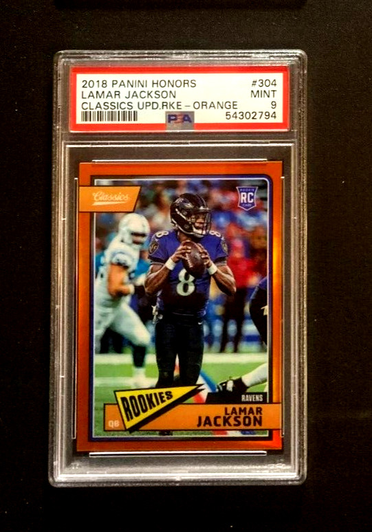 Lamar Jackson Panini Honors Classics Update Rookies #304 Orange