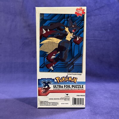 Pokemon XY VS Series Lucario Ultra Foil 100 Pc Puzzle Used Excellent  Condition