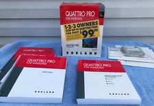 Borland Quattro Pro For Windows Ver 1.0  3.5" Floppy Disks Guides COMPLETE