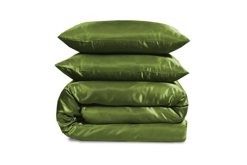 6 Pcs Satin Complete Bedding Set Silky Duvet Cover, Fitted sheet & Pillow Cases - Picture 147 of 205