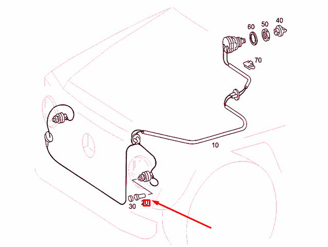 MERCEDES-BENZ G W463 Leuchtweitenregulierstift A0008050115