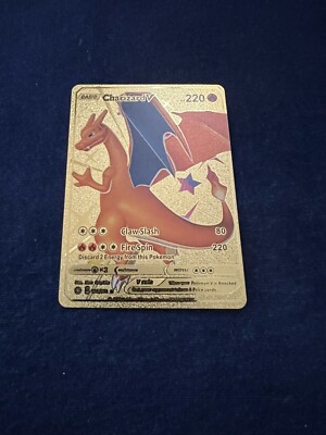 red charizard pokemon card Extremely rare and unique Red Charizard EX Pokemon trading card