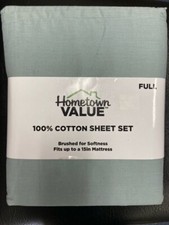 Hometown Value - 4 piece Full Sheet Set, Aqua