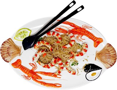 24 Pappteller Mit Hummer-Motiv – 22,9 Cm, Rot-weiß Kariert, Ideal Für Grillpartys & Feste