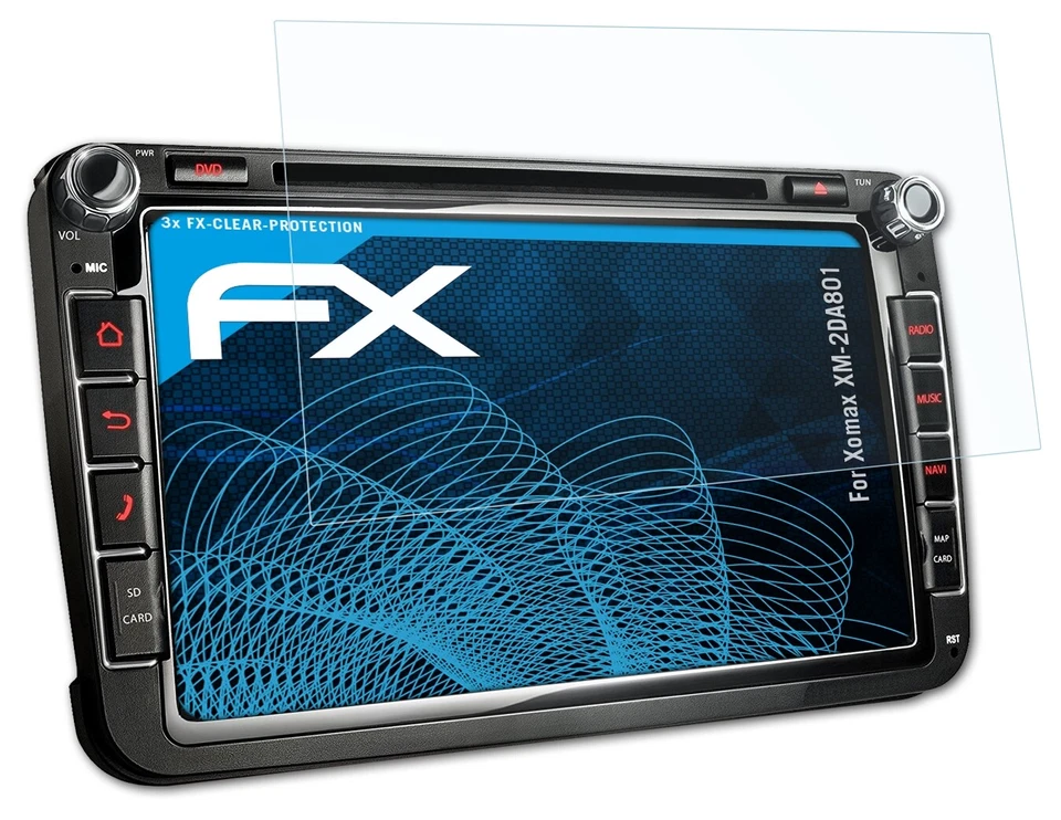 atFoliX 3x Pellicola Protettiva per Xomax XM-2DA801 chiaro - Immagine 3 di 4