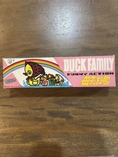 Vintage 1970 s China Duck Family Funny Action Wind Up Toy Train Collector
