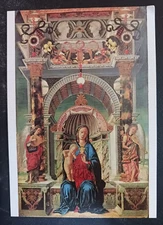 postcard art ecole de padoue vierge et l'enfant painting unposted