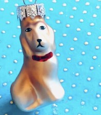 Golden Labrador Retriever Glass Christmas Ornament Lab Dog Puppy Pet Animal Mini