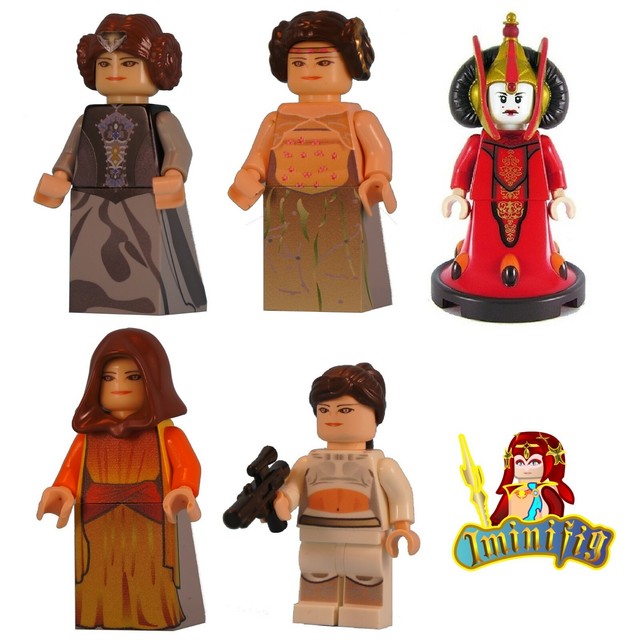 Custom LEGO minifigure Star Wars Padme Amidala Custom Picnic Packing UV Print | eBay