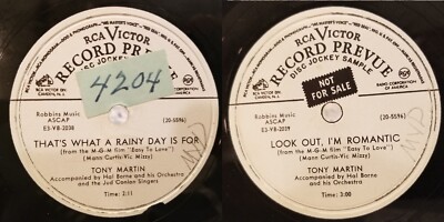 RCA VICTOR PROMO 20-5596 THAT'S WHAT A RAINY DAY IS FOR~LOOK OUT I'M ROMANTIC