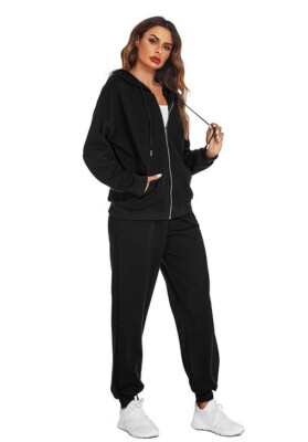 Hotouch Oversized Sweatsuits for Women Set Zip-up Long Sleeve