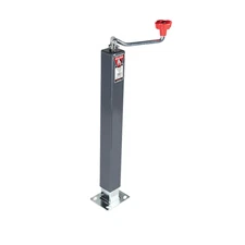 Bulldog 195319 Square Tube Trailer Jack – 5,000 lb TWL 195 FL-BXQ Zinc Caster