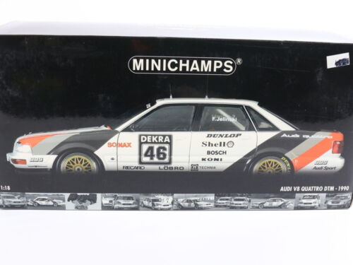1990 Audi V8 Quatro Dtm SMS Jelinski #46 Minichamps 1:18 Modèle Voiture 100 901046 - Photo 1/6