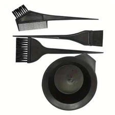 Hair Coloring Hair Dye Brush Applicator Mixing Bowl Set 4 Pcs.