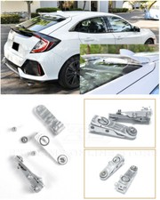 Extensiones elevadoras de alerón de techo trasero plateado plateado para Honda Civic Hatchback 16-21
