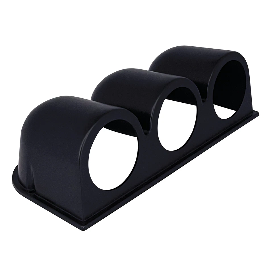 Black Universal 2" 52mm Triple 3 Hole Dash Gauge Console Dashboard Pod Holder - Image 3 of 4