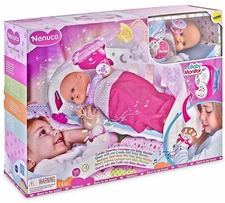 Nenuco Baby Cot Sleep with Me Interactive Doll with Baby Monitor And Cot Novelty