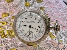 Th. Picard Fils. Repeat Hours And Quarters With Chronograph. Orologio Pocket