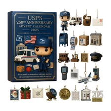 USPS 250th Anniversary Advent Calendar 2025 Christmas Countdown Calendar