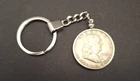 Vintage 1962-D BEN FRANKLIN HALF DOLLAR KEY CHAIN  CHRISTMAS  PRESENT 90% SILVER