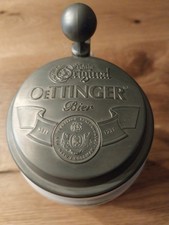 Bierkrug mit Zinndeckel Jahr 2011 Deckelpr&auml;gung OETTINGER