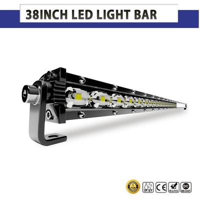 108W Single Row LED Light Bar 38in 40in Combo Beam Roof Bumper Lighting Offroad