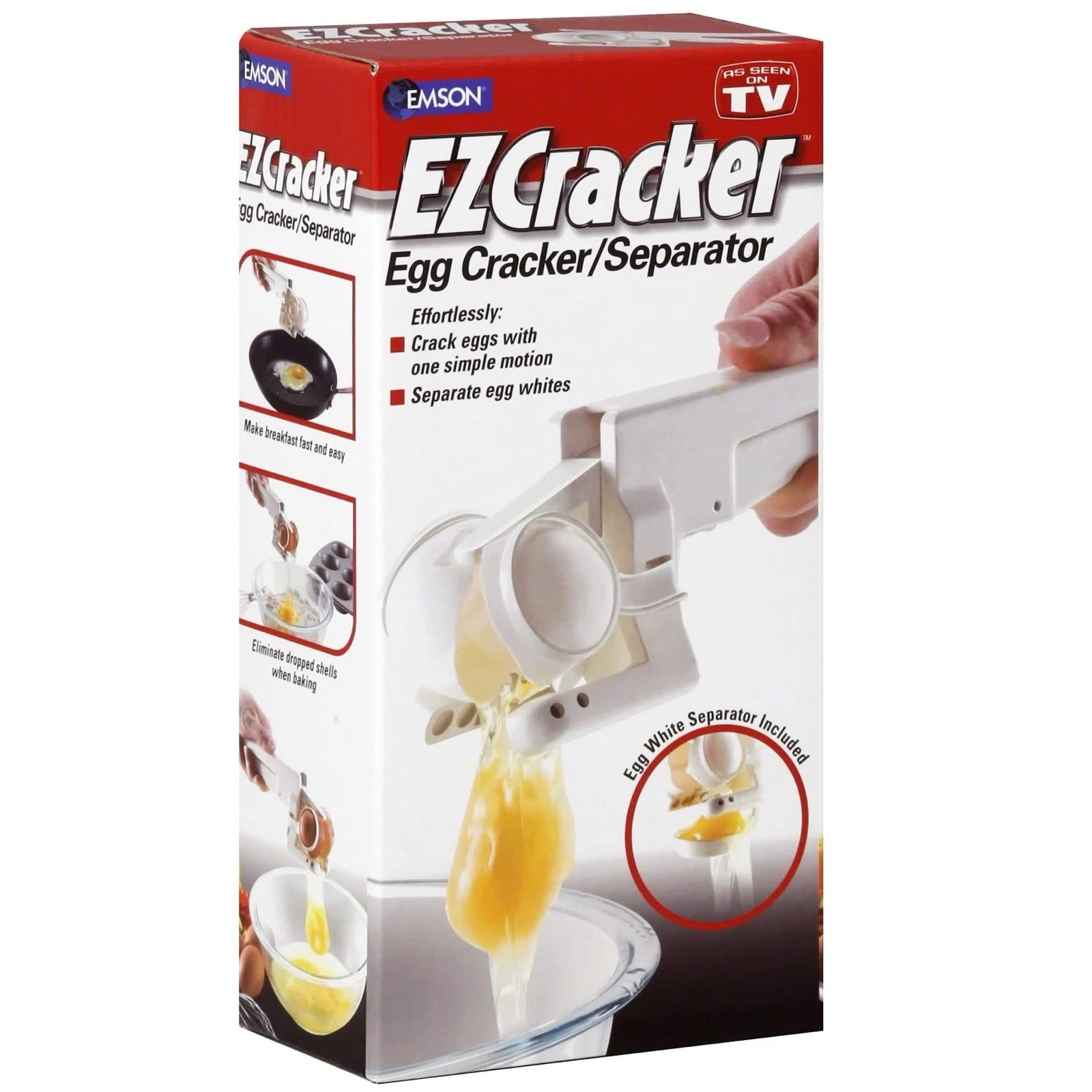 Pair Of EZCracker Egg Cracker & Seperator As Seen On TV Kitchen Gadget Tool Easy
Opens in a new wind