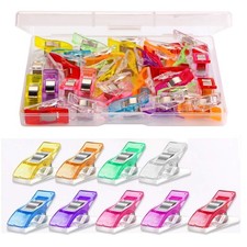 Multipurpose Sewing Clips 30 Pcs Premium Quilting Accessories - Assorted Colo...