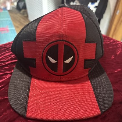 Marvel Comics DEADPOOL Black & Red Snap Back Baseball Hat