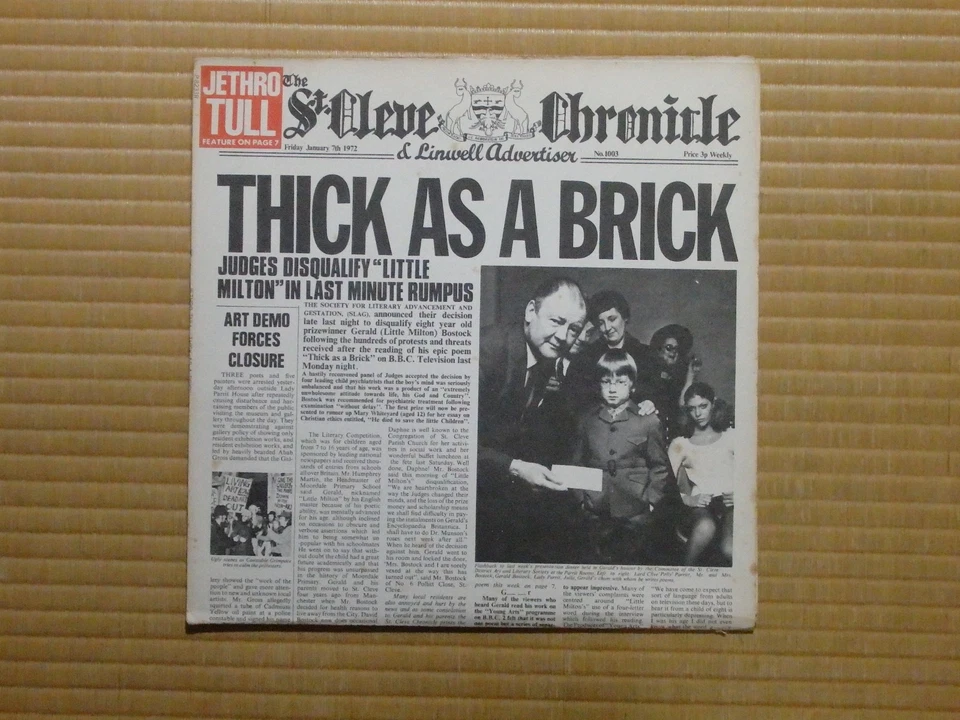 Jethro Tull – Thick As A Brick P-8233R 1st Japan press - Image 2 of 4