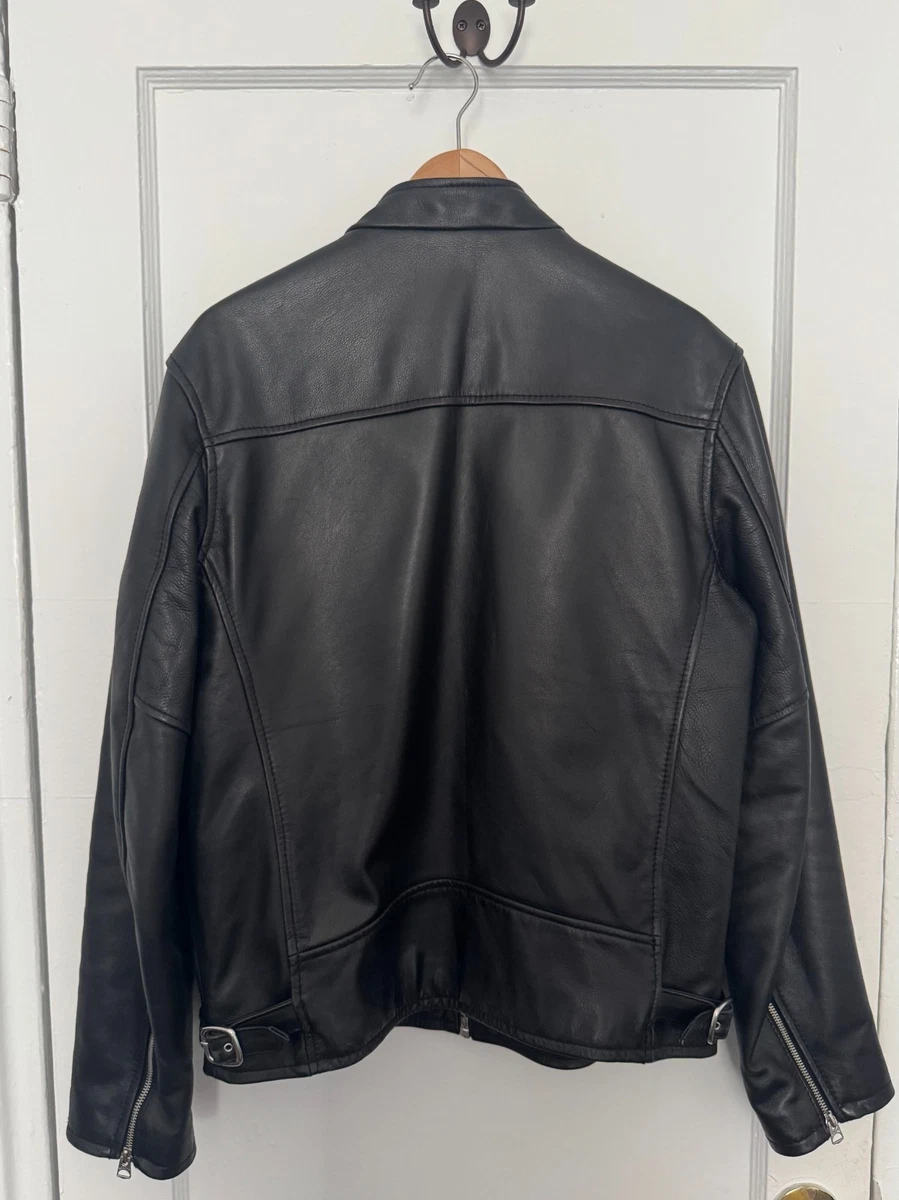 Chaqueta de cuero Schott Café Racer 6875 talla L para hombre