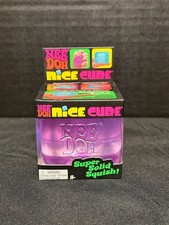 Schylling NeeDoh Nice Cube Purple Squishy Fidget Toy 2.25"