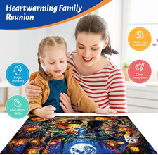 500 Piece Halloween Jigsaw Puzzle, Mystical Witch Forest Fantasy Scene
