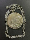 Peace Silver Dollar Pendant. Facsimile 1928 Peace Dollar Included!   #2