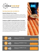 Creatherm Radiant Floor Panels