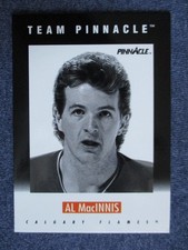 91-92 Pinnacle Hockey Al MacInnis Hall of Fame Team Pinnacle #B-8 Calgary Flames