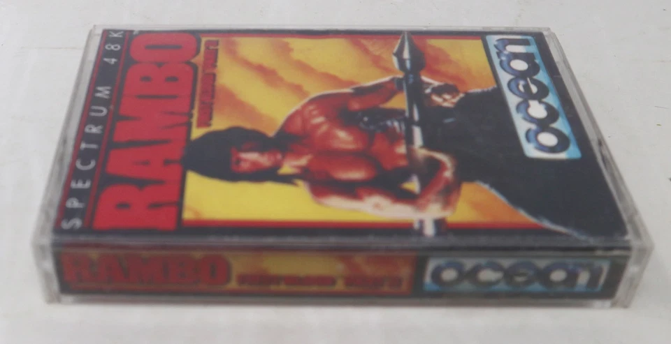 Vintage 1985 80s Spectrum 48K Rambo First Blood Part II 2 Cassette Tape Game - Image 3 of 4
