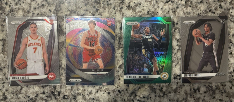 Panini Prizm 2024-25 NBA 4-Card Rookie Lot